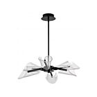 Satco 62-2281 Sedona 31W 6-Lights Matte Black Chandelier