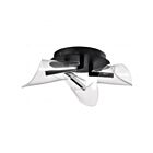 Satco 62-2284 Sedona 18W Matte Black Flush Mount