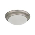 Satco 62-688 25W Brushed Nickel Flush Mount