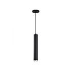 Satco 62-819 1-Light Matte Black/Brushed Brass 12W Pendant