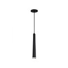Satco 62-829 1-Light Matte Black/Brushed Nickel 12W Pendant