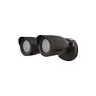 Satco 65-718 Bronze 20W 2 Bullet Head LED Security Light