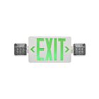 Satco 67-125 Green Exit Sign with Emergency Light