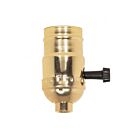 Satco 80-1002 3 Way Turn Knob Socket with Removable Knob