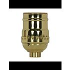 Satco 80-1028 Polished Brass Short Keyless Socket