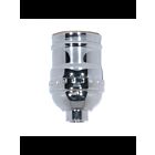 Satco 80-1029 Polished Nickel Short Keyless Socket