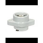 Satco 80-1149 White Keyless Porcelain One Piece Sign Socket