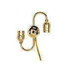 Satco 80-1189 Twin Keyless with Clear Gold Wire