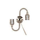 Satco 80-1271 Twin Keyless with Clear Silver Wire