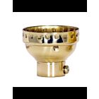 Satco 80-1289 Polished Brass 3 Piece Solid Brass Cap