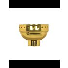 Satco 80-1438 Polished Brass 3 Piece Solid Brass Cap