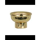 Satco 80-1749 Polished Brass 1/4 IPS Stamped Solid Brass Caps