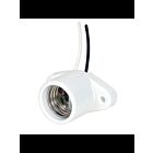 Satco 80-2164 White Keyless Porcelain Recessed Socket