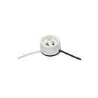 Satco 80-2178 Round Porcelain Halogen Socket with two lead