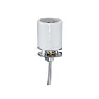 Satco 80-2384 Glazed Keyless Porcelain Socket With 1/8 IPS Cap