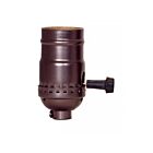 Satco 80-2395 On-Off Turn Knob Socket With Removable Knob