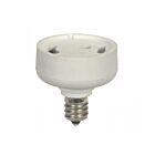Satco 80-2541 White E12 To GU24 Adapter