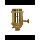 Satco 80-2569 Polished Brass Medium base lampholder
