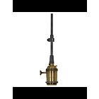 Satco 80-2579 Brass Medium base lampholder
