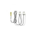 Satco 80-2627 2-Light ballast bypass wiring harness for linear LED T8 lamp