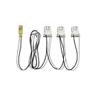 Satco 80-2628 3-Light ballast bypass wiring harness for linear LED T8 lamp