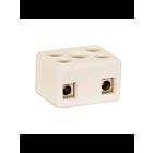 Satco 90-1081 White Porcelain 4 Terminal Wire Connector