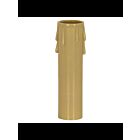Satco 90-1249 Antique Gold Plastic Drip Candle Cover