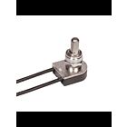 Satco 90-1676 Nickel Plated On-Off Metal Push Switch