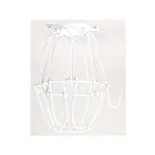 Satco 90-1917 White Light Bulb Cage
