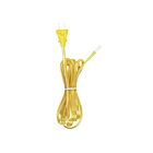 Satco 90-2186 Clear Gold 8' Full Tinned Cord Set