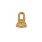 Satco 90-2294 Cast Brass Screw Collar Loop with Ring