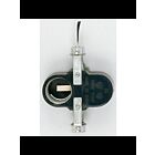 Satco 90-414 Black Twin Offset Lamp Socket