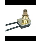 Satco 90-501 Brass Plated On-Off Metal Rotary Switch