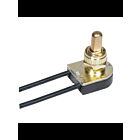 Satco 90-508 Brass Plated On-Off Metal Push Switch