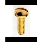 Satco 90-722 Brass Plated Steel Round Head Slotted Machine Screw