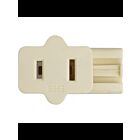 Satco 90-794 Ivory Female Slide Plug