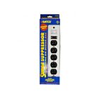 Satco 91-222 4' Cord 6 Outlet Professional Metal Surge Strip