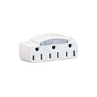 Satco 91-227 White Single To Triple Adapter With Glow Light