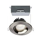satco S11626R1 12W Brushed Nickel LED Downlight CCT Selectable