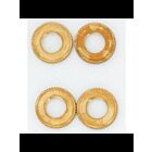 Satco S70-620 4 Knurled Brass Locknuts