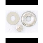 Satco S70-639 Brass Plated Ceiling Glass Lock-Up