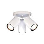 Nuvo Lighting SF76-422 3-Lights 150W White Cylinder Flush Mount