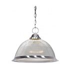 Nuvo Lighting SF76-446 1-Light 100W Brushed Nickel Bowl Chain Pendant