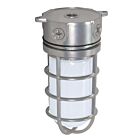Satco SF76-624 100W Metallic Silver Vapor Proof Ceiling Mount