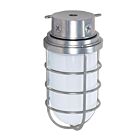 Satco SF76-626 200W Metallic Silver Vapor Proof Ceiling Mount