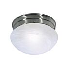 Nuvo Lighting SF76-671 1-Light 60W Brushed Nickel Small Mushroom Ceiling Flush Mount