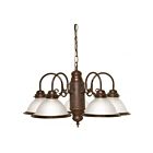 Nuvo Lighting SF76-694 5-Lights 300W Old Bronze 1-Tier Chandelier
