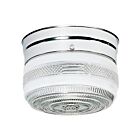 Nuvo Lighting SF77-100 1-Light 60W Polished Chrome Small Ceiling Drum Flush Mount