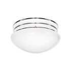 Nuvo Lighting SF77-346 2-Lights 120W Polished Chrome Medium Mushroom Ceiling Flush Mount