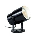 Satco SF77-394 1-Light 60W Black/Steel Plant Lamp